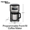 Hamilton Beach 12 Cup Programmable Front-Fill Drip Coffee Maker with