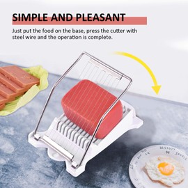 Stainless Steel Salami and Fruit Slicer - 10 Slices