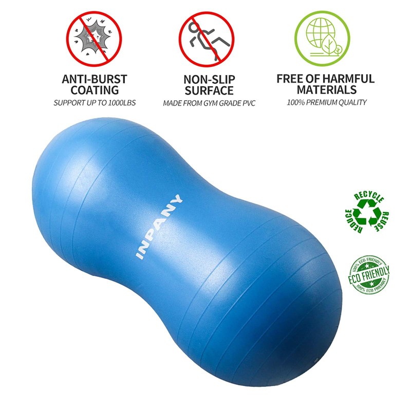 INPANY Peanut Ball - Anti Burst Exercise Ball for Labor
