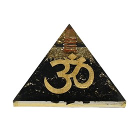 Large Orgone Pyramid | Shungite Pyramid Crystal | OM Orgonite Pyramid | Organ Pyramids Positive Energy Healing