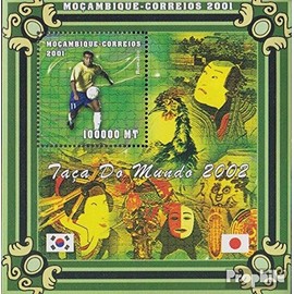 Prophila Collection Mozambique Block73 Mint NH ** MNH 2001 World Cup 2002 (Stamps for Collectors) Football