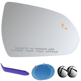 EAP Passenger Side Mirror Glass Compatible with Hyundai Elantra 2017-2020, Ioniq 2017-2022, Heated with Blind Spot 87621G2430 87621F2140 HY1325132