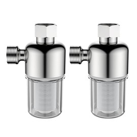 Shower Water Filter, 20mm Thread, Water Filter, Limescale Filter, Showerhead Filter, Reusable Limescale Filter, Anti-limescale Filter for Water Heaters, Toilets, Washing Machines, Pack of 2