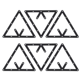 RiToEasysports Billiard Sheet 6 Piece Magic Ball Rack Holder Billiard Rack Black Triangle Ball Holder Positioning Pool Cue Accessories