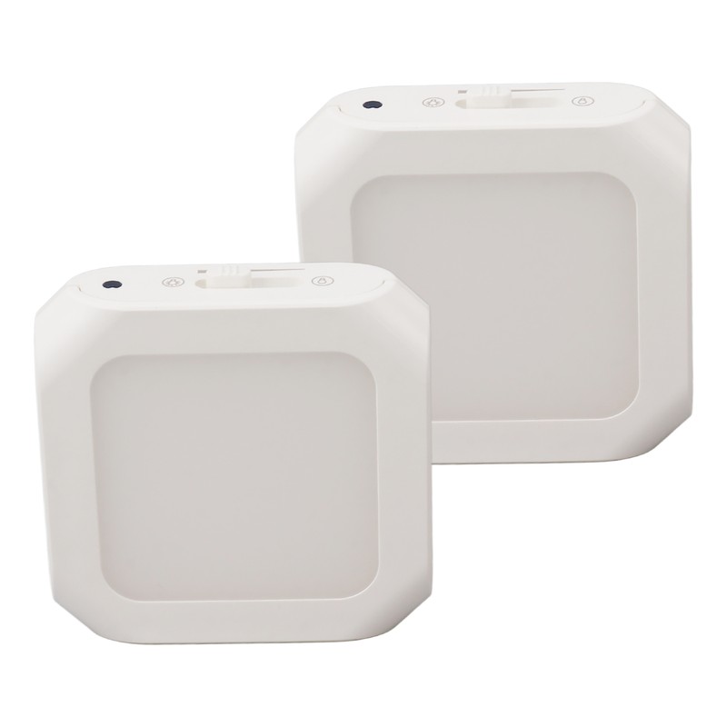 2Pcs Plug in Motion Sensor LED Night Light Plug in