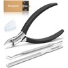 Monspend Nail Clippers, Nipper-Shaped, High Quality, Soft Grip, Nipper, Anti-Slip,