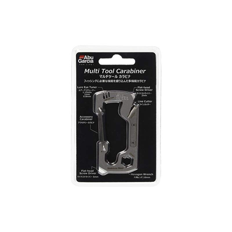 AbuGarcia Multi-Tool Carabiner Silver