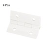sourcing map 4Pcs Acrylic Hinges, 1.8 x 1.34 Inch Mini