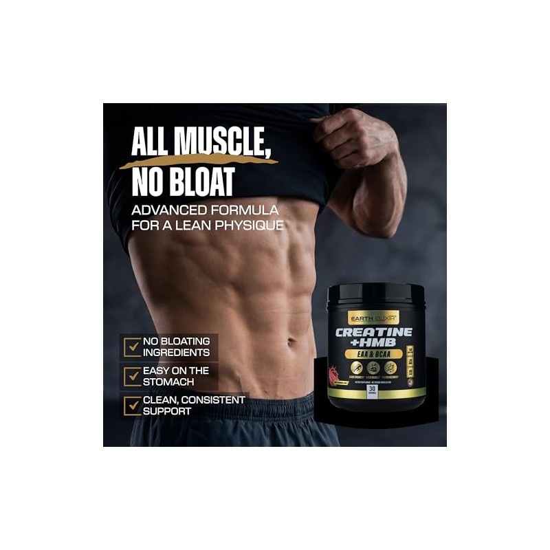 Creatine HMB Supplements for Men and Women w/Essential Amino Acids