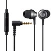 Elecom EHP-FS12CMBK In-Ear Stereo Earphones, 0.14 inch (3.5 mm), Microphone