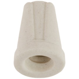 NSI TOP-M-D Easy-Twist Medium Ceramic Wire Connector, 22-10 AWG at 600 V, Splicing Wire, 1000 F Max, White with Pack of 15