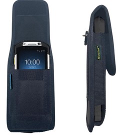 Houfut Scanner Holster, Rugged Carrying Case Pouch for Zebra TC75x, TC75, TC70x, TC70, TC72, TC77, M60, MC67 Handheld Barcode Touch Computer, Holder with Metal Clip & Belt