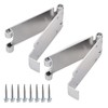 1 Pair Low Headroom Garage Door Top Brackets/Hinges Works with