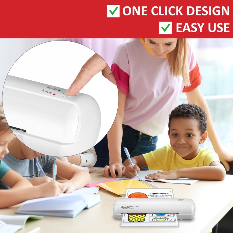 SINCHI 9-Inch Thermal Laminator, 3–5 Mil, 3-Min Warm-Up, Compact Lamination
