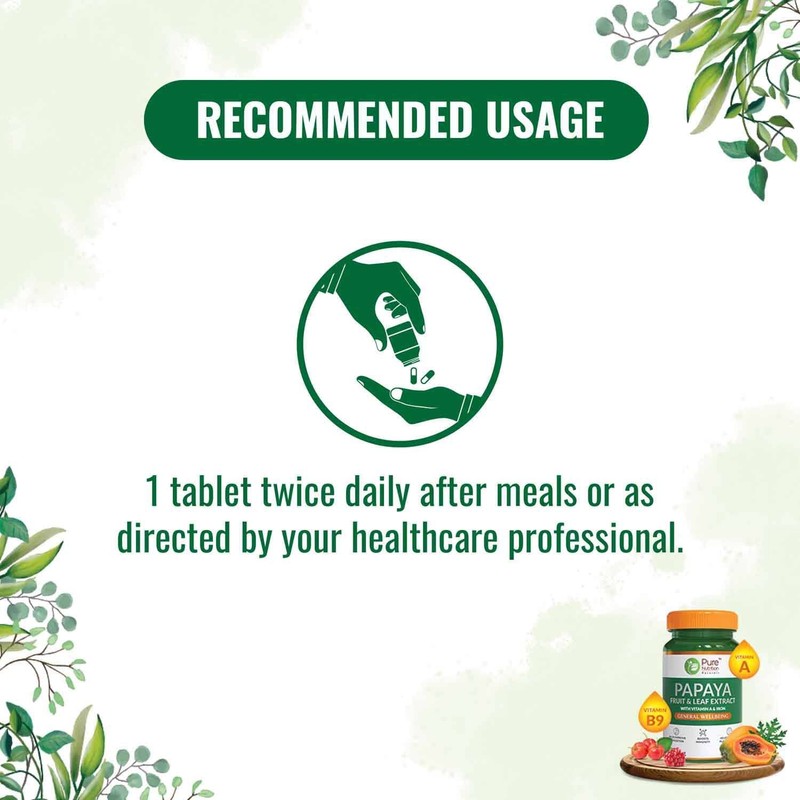 Generic Generic Papaya Leaf & Fruit Extract Supplement with Vitamin