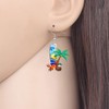 DALANE Acrylic Fun Exotic Hawaii Tropical Island Coconut Tree Earrings