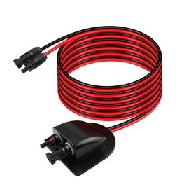 Solar Cable Entry Gland with 3FT 10AWG Solar Extension Cable MC4 Connectors Solar Junction Box Fit for RV Boat Camper & Van Lnstallations Tinned Copper Wire