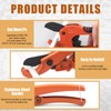 Tanstic 2Pcs Ratchet PVC Pipe Cutter Tool and PEX Straight