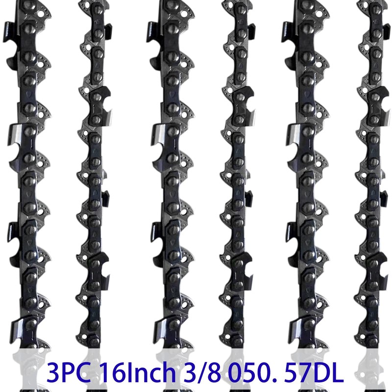 3-PACK 16" replacement chain for Worx WG300 WG303 WG303.1 WG304