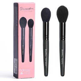 Bueart Design Large Highlighter powder makeup Brush with Small Tapered highlighting blush brush Ideal For Precision Blending highlighter,Bronzer & Blush Soft, Dense Bristles, Vegan & Cruelty-free,M14
