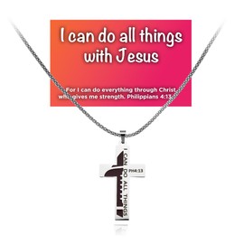 Football Cross Necklace for Men Cool Religious Christian Gifts for Friends Birthday Baptism Gifts for Dad Father's Day Gift Ideas Encouragement First Communion Bible Gift Football Pendant Necklaces