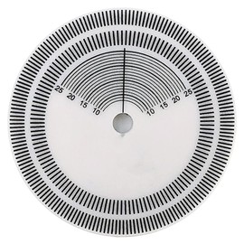 SHINEOFI Vinyl Record Speed Tester Calibration Tool Turntable Tachometer with Protractor for Accurate Vinyl Record Player Setup and Alignment