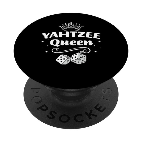 Yahtzee Queen Würfelspiel Game Night PopSockets mit austauschbarem PopGrip
