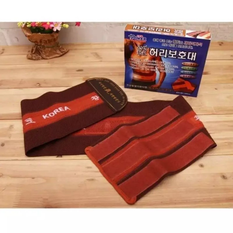 황토 천연 허리보호대 복대 척추 바른자세 Earthenware Natural Waist Protector