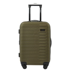 kensie 20" Hillsboro Expandable Carry-On Luggage, Olive