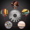 YESWELDER Round Dual Sided Metal Sheet Gage & Metal Sheet