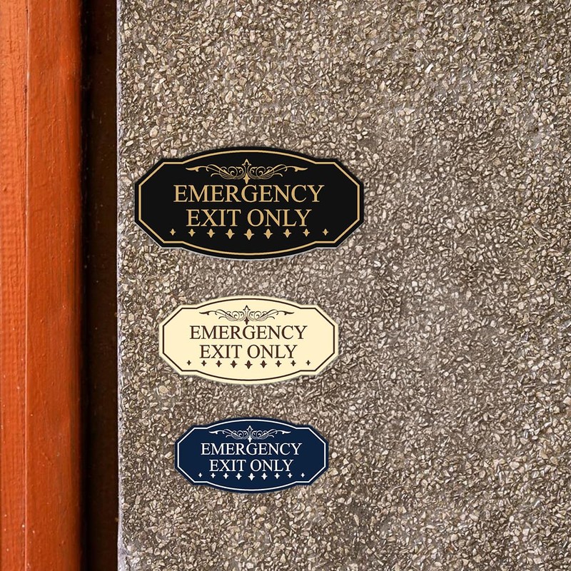 Signs ByLITA Victorian Emergency Exit Only Sign - Easy Installation