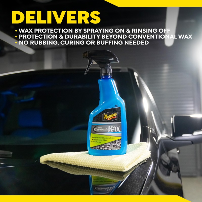 Meguiar's Hybrid Ceramic Wax, Easy-to-Use Spray Wax for Car Detailing