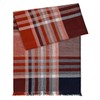 LINDENMANN Men's Scarf Light 100% Organic Cotton Red, red, Unit