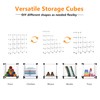 AWTATOS Cube Storage Organizer, 16 Cube Closet Organizer, Stackable Storage