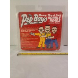 pepboys Pep Boys Manny Moe and Jack Bobblehead Doll Set Limited Edition New in Packaging