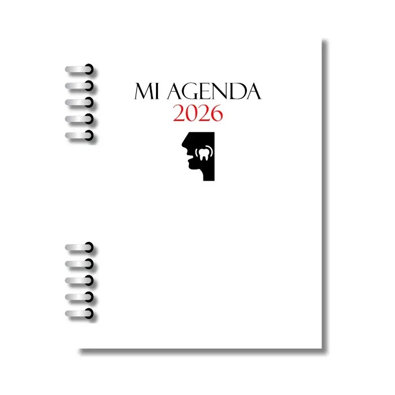 Agenda Dentista, Odontólogo 2026 - 2027/ Fechada, Dos Días