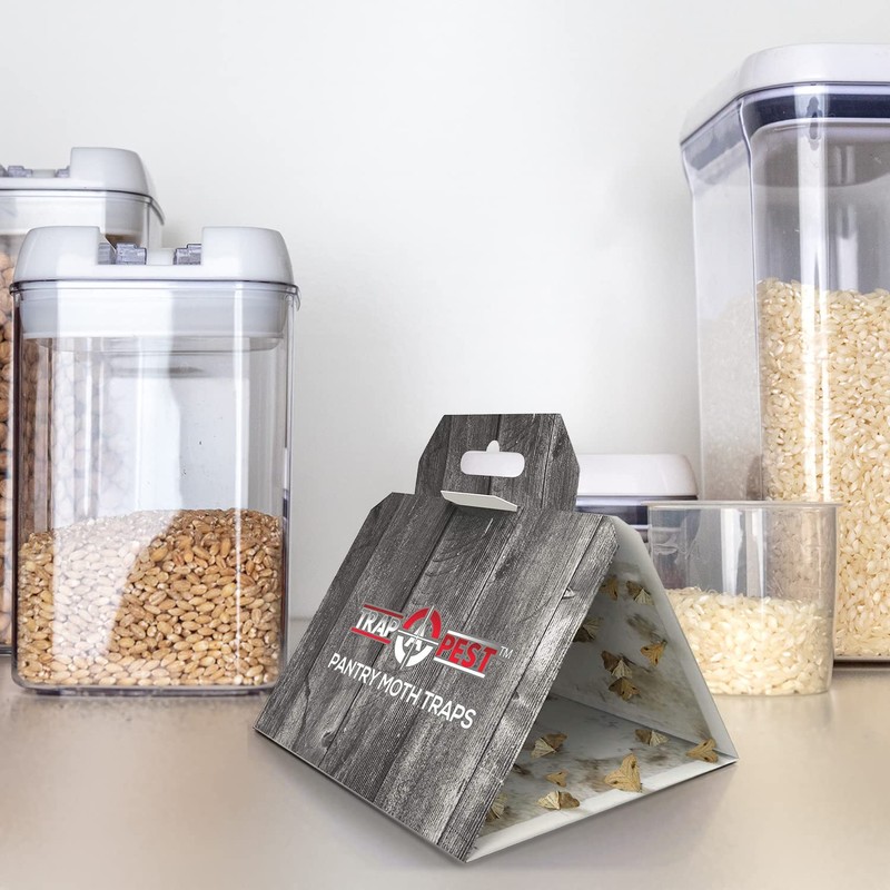 12 Pack Pantry Moth Traps - Safe and Effective for