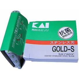 T-Handle Gold Stainless Steel, Razors, 5 Pieces