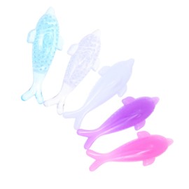 TOVINANNA 5Pcs Nail Dust Cleaning Brushes Multifunctional Fingernail Scrubbers with Comfortable Animal Design Sturdy Plastic Manicure Tools for Home Nail Care