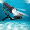 Diving Flashlight LED White Light Underwater Dive Torch IPX8 Waterproof