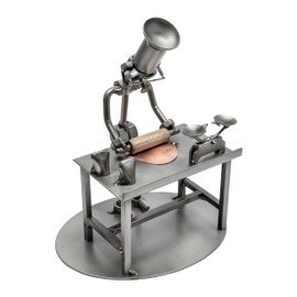 STEEMO Screw Man Baker Pastry Chef Bakery Gift Metal Decoration 16 x 12 x 20 cm