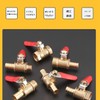 Mirhua Air Valve Ball Valve 1/4" Female to Male Thickness