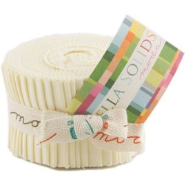 Bella Solids Snow Jr Jelly Roll (9900JJR 11) by Moda House Designer for Moda