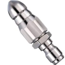 5000 PSI Sewer Jetter Nozzle Pressure Drain Jetter Hose Nozzle for 1/4 Pressure Washer Quick Connector