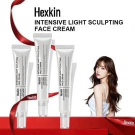 40ml 인텐시브 라이트 스컬프팅 헥스킨 메이크업 프라이머 페이스 크림 모이스춰라이징 인비저블 포어 하이 40ml Intensive Light Sculpting Hexkin Makeup Primer Face Cream Moisturizing Invisible Pore High [01 Makeup Puff]