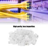 100Pcs Network Crystal Heads Gold Plated Strong Toughness Cable Connectors