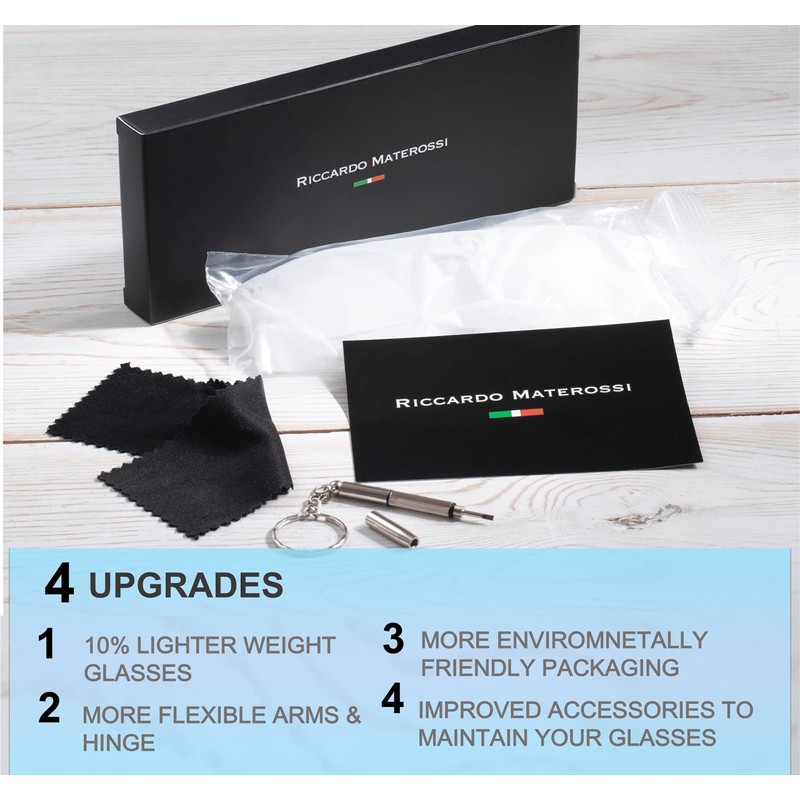 Riccardo Materossi - Premium Blue Light Filter Glasses, Screen Work