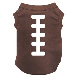 Petitebella Rugby Print Puppy Dog Shirt (Brown, Large)