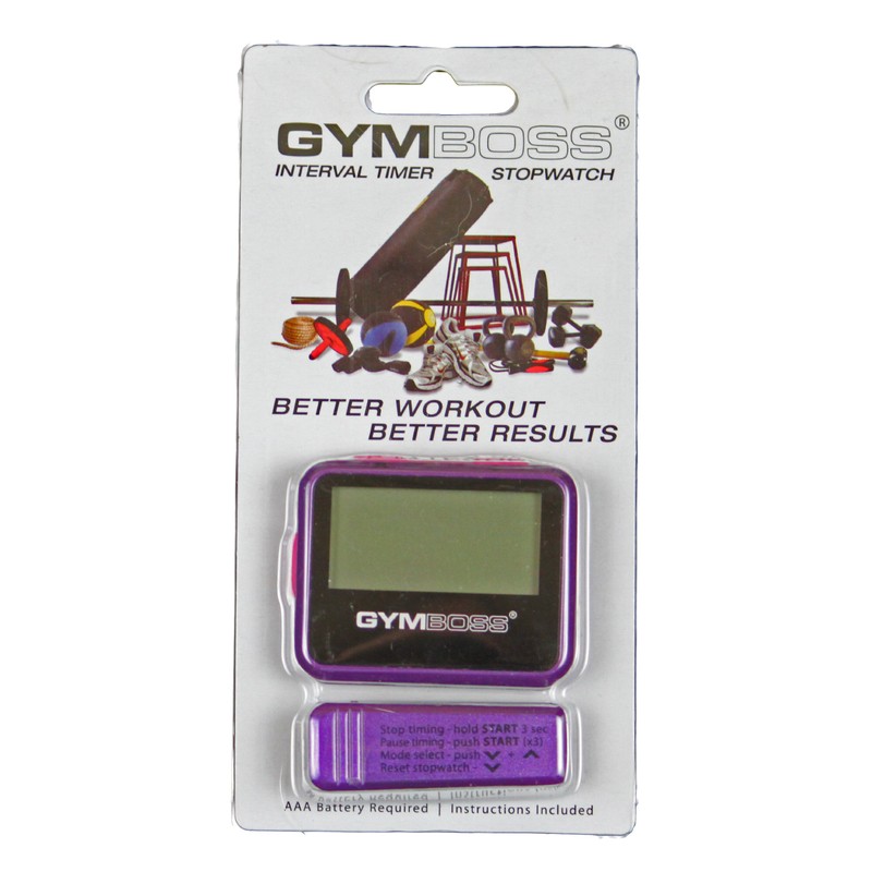 Gymboss Interval Timer and Stopwatch - Violet/Pink Metallic Gloss