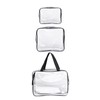 CHENGZI Clear Cosmetic Bag, Travel Toiletry Bag Set with Zipper,